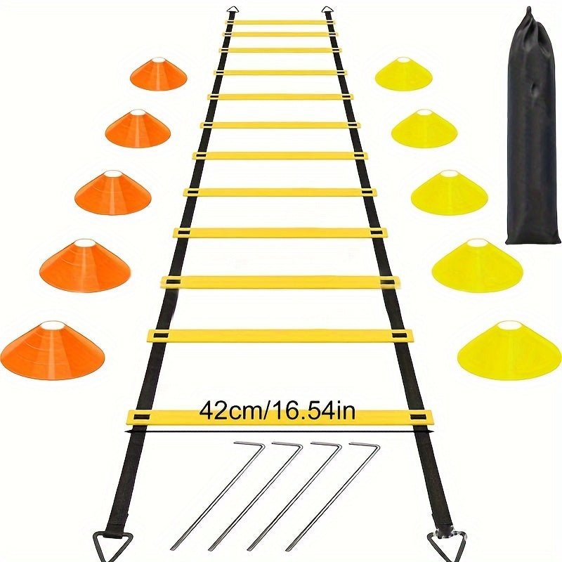 Football Agility Ladder Training Set, Speed & Jump Grid – TJR2T4W