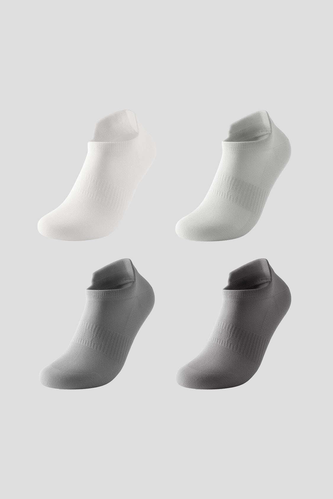 Men's Breathable Odor-Control Ankle Socks 4-Pack AF008