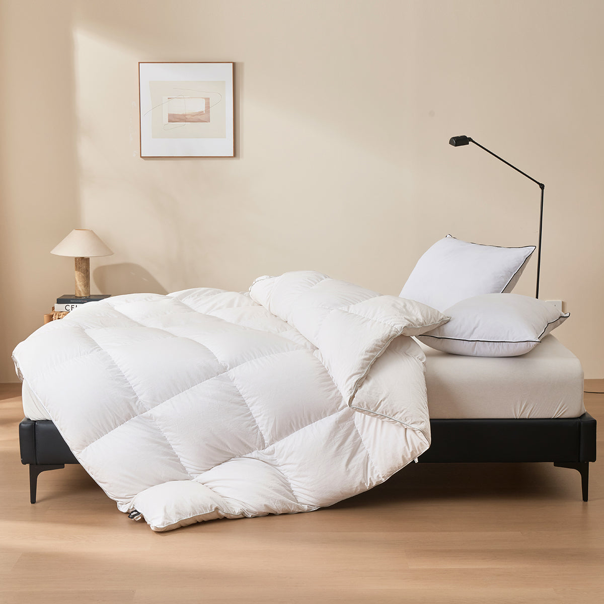 Rose Silent™ Smooth Goose Down Duvet Insert For Deep Sleep