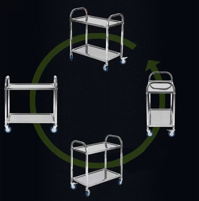 2-Shelf Stainless Steel Utility Cart