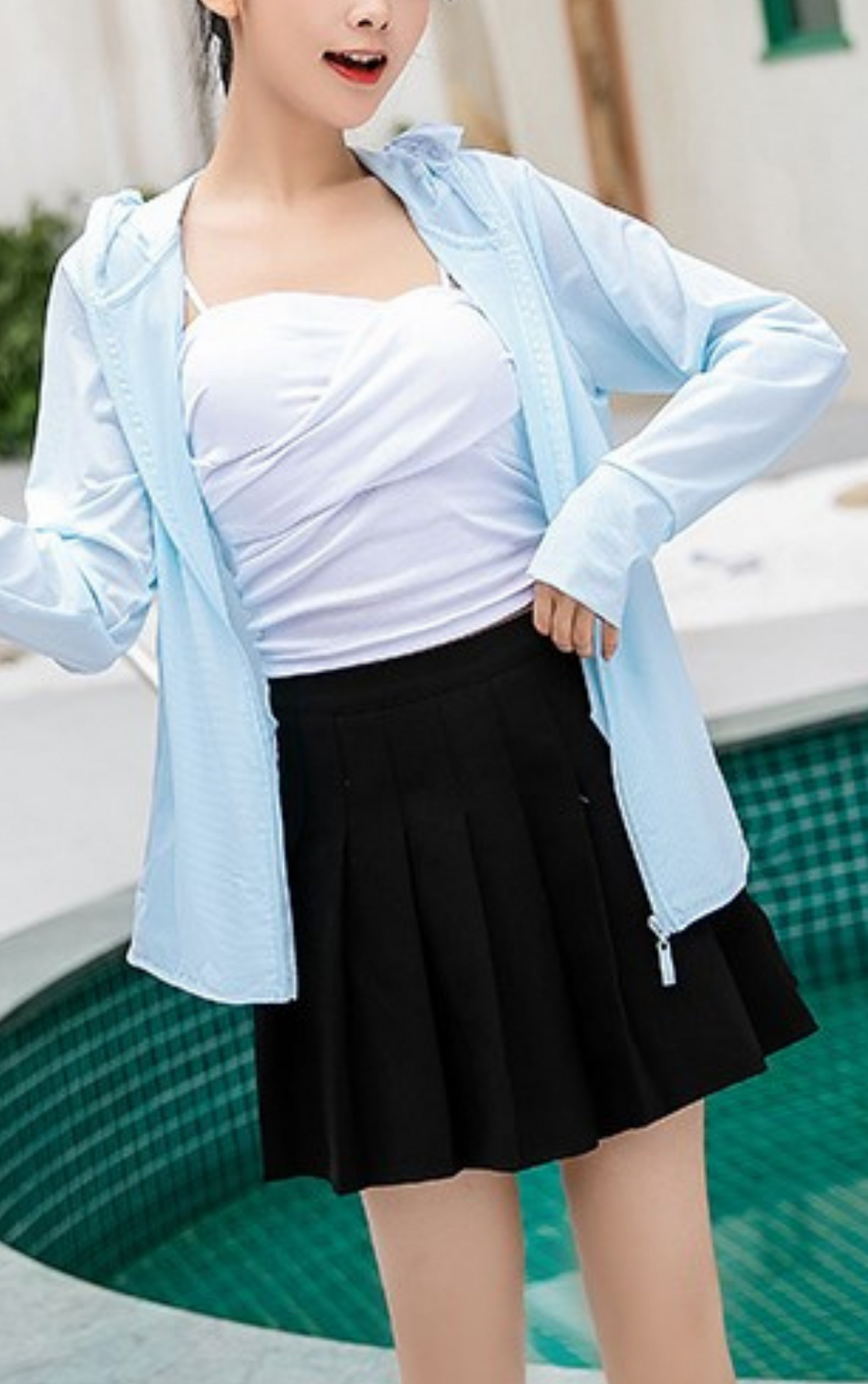 Lightweight Sun Protection with Mesh Mask Jacket #71688