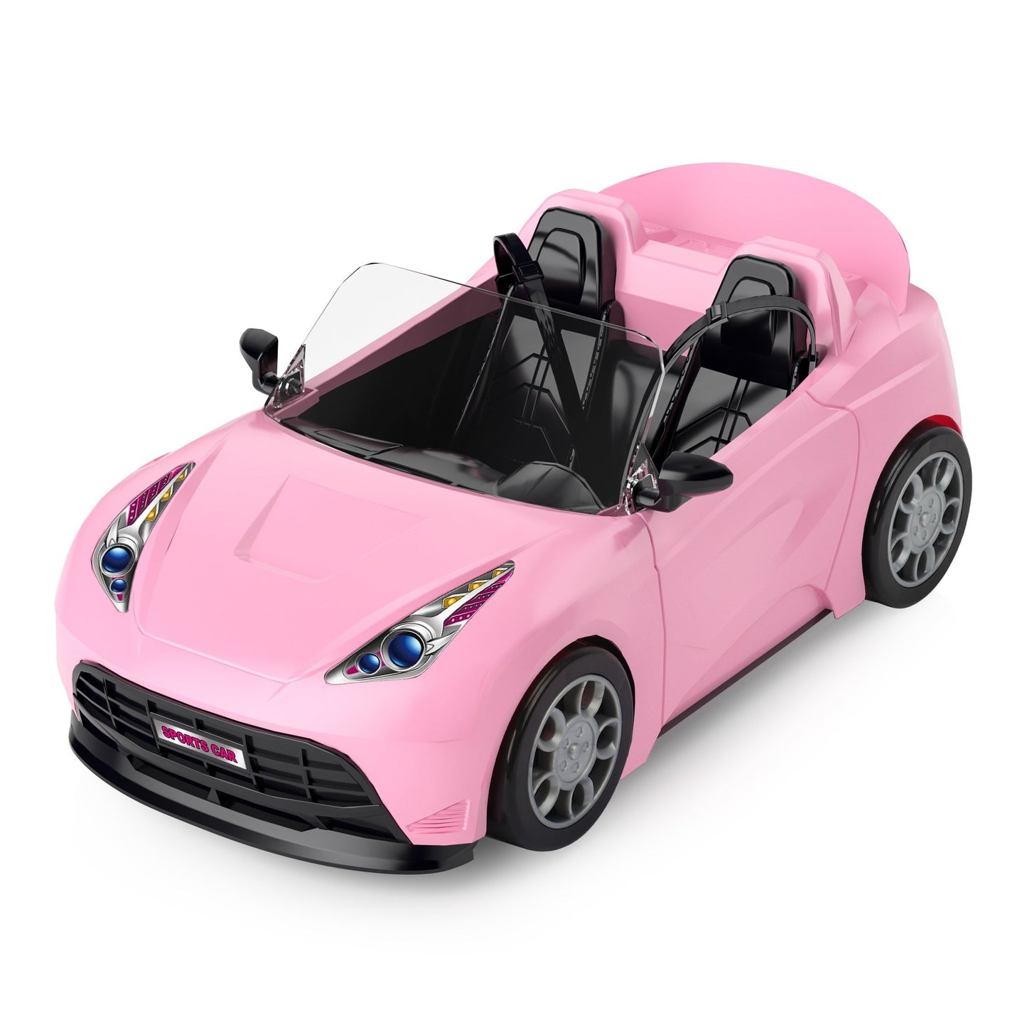 Youngsters' Doll Sports Car Model with DIY Gem Stickers TJR2D6C