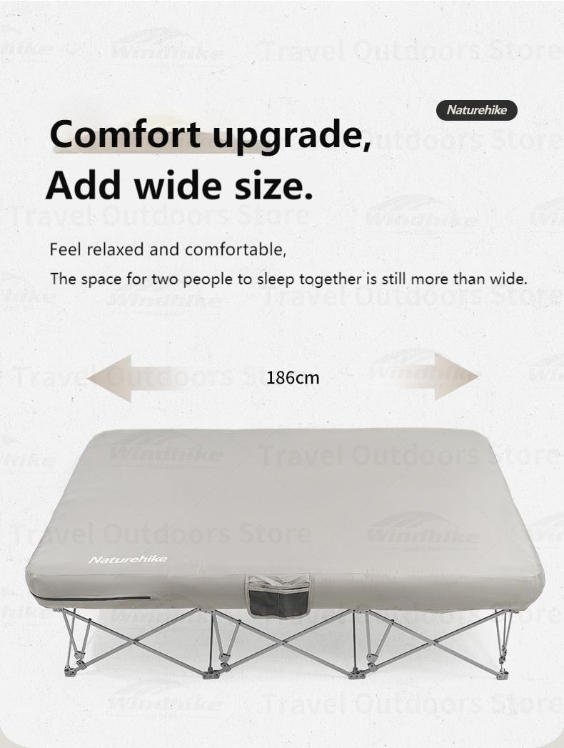 Naturehike Camping Wide Bed Frame Folding For Air Foam Mattress 200kg Max Load Heightened Inflatable Double Queen Size Air Bed Bracket XJC13