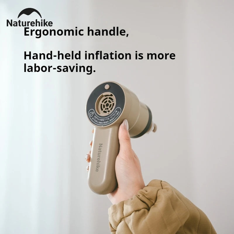 Naturehike Wireless Hand-held Air Pump Inflatable Mat Sofa Pillow Swimming Ring 120W High Pressure Air Compressor Inflator Deflator Pump