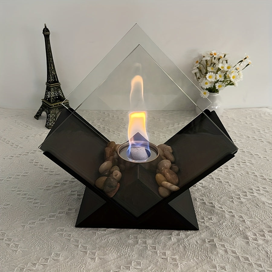 Rhombus Desktop Fireplace- HMT24HH
