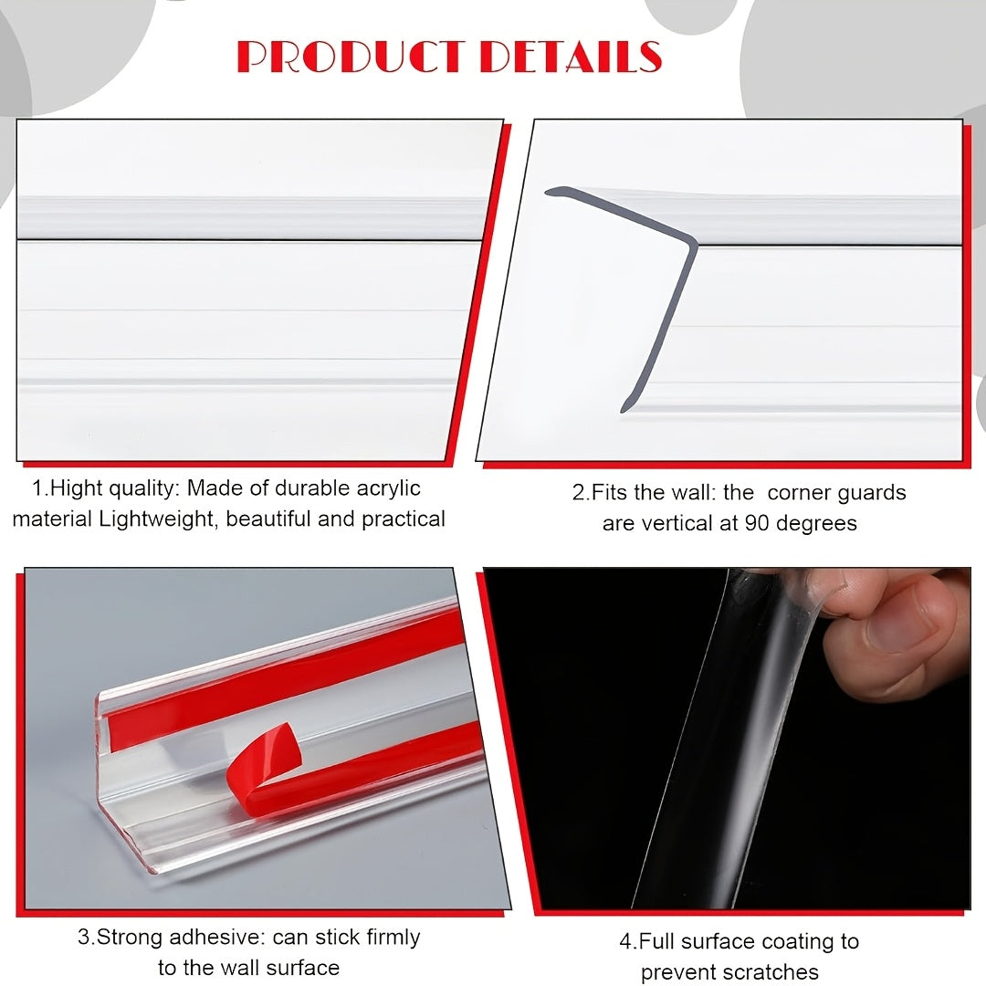 Clear Corner Guards  4 Sizes Easy Install-S08E