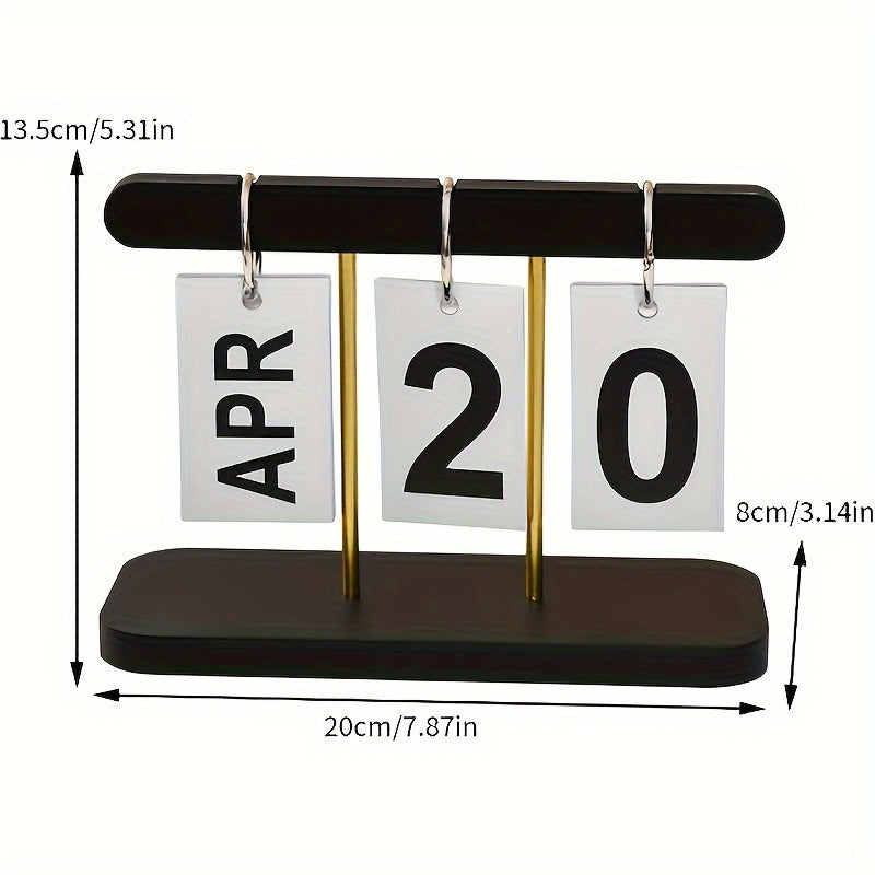 Modern Minimalist Flip Calendar Desk Organizer - DN3J