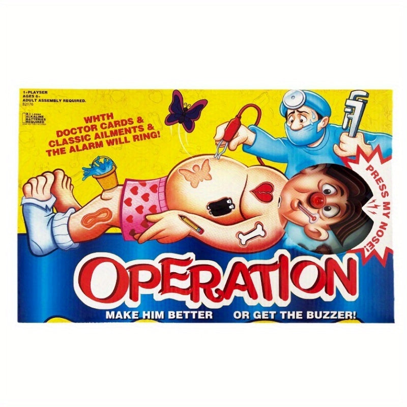 Deluxe OPERATION Board Game, Family Fun TJR5M7P