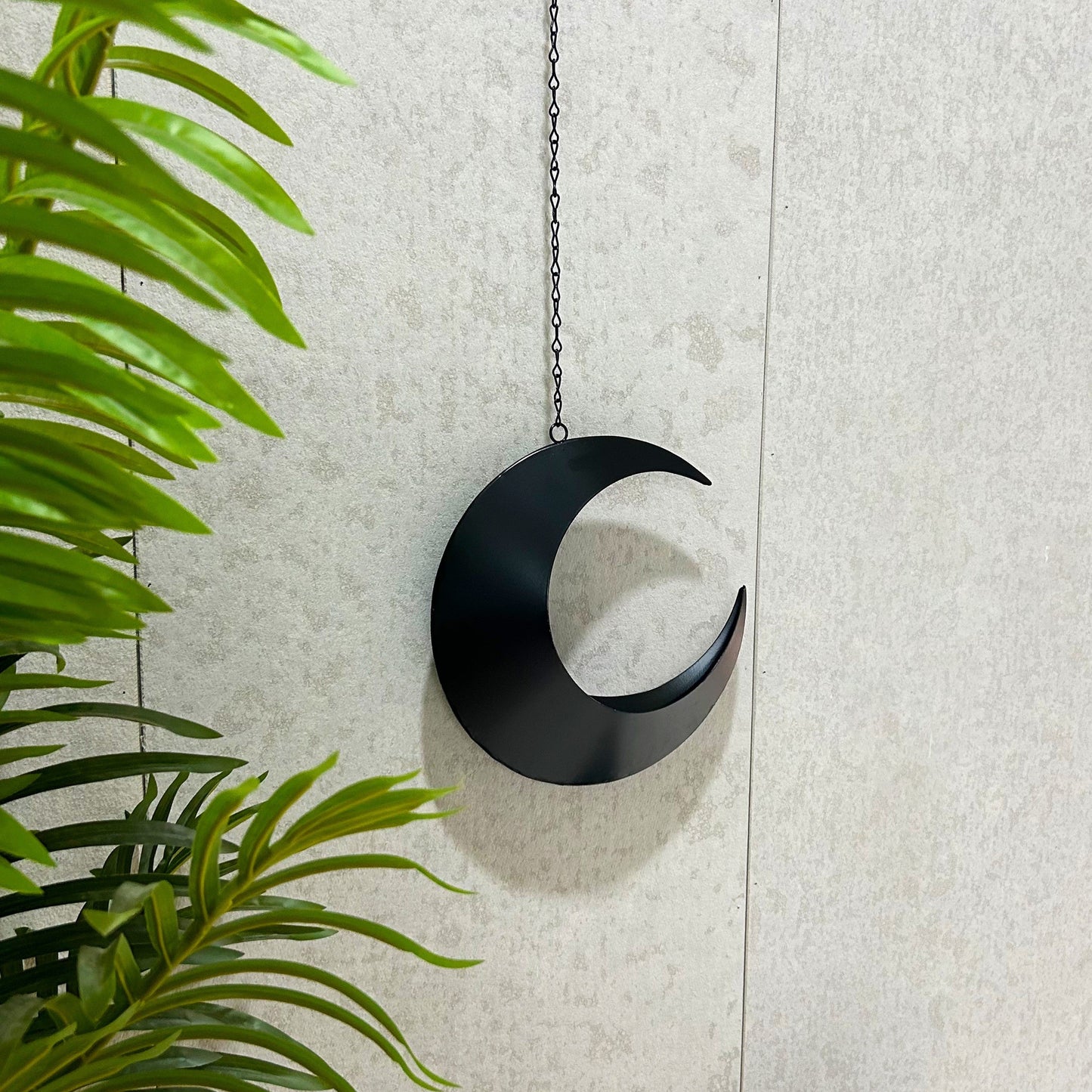 Gothic Rose & Moon Wrought Iron Door Hanging Garland TJR9P2M