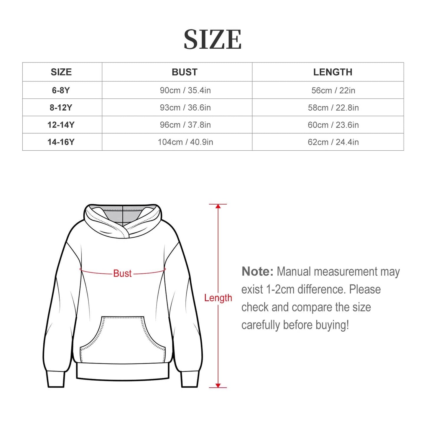 Mini Maximalist AOP Kids Hoodie | 230gsm Terylene Children's Sweatshirt — Bold Print, No-Drawstring Safety Design