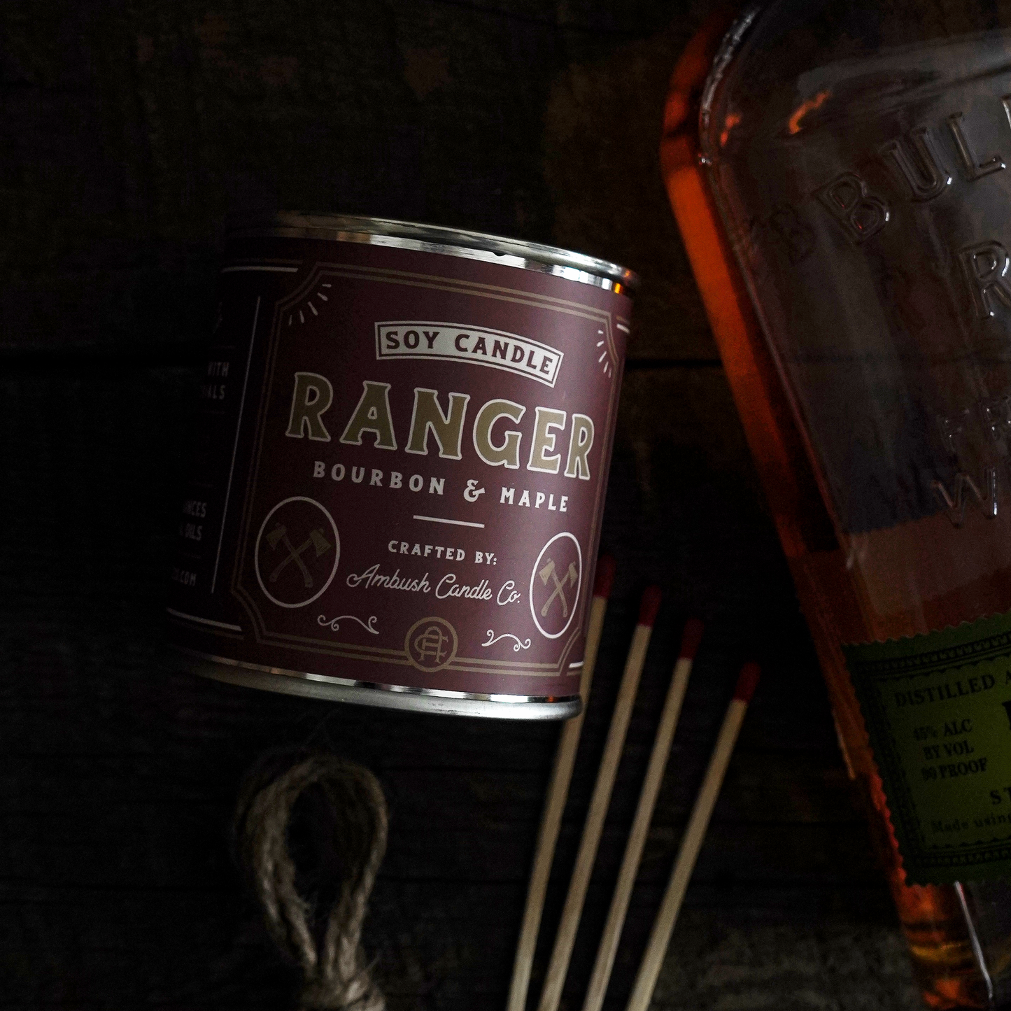 Ranger | Bourbon + Maple 8oz Soy Candle