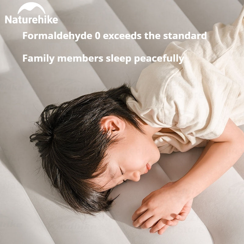 Naturehike Inflatable Bed With Build-in Air Pump Portable Lightweight 1-3 Persons Camping Luxury Sleeping Bed PVC Inflatable Thicken Pad Travel