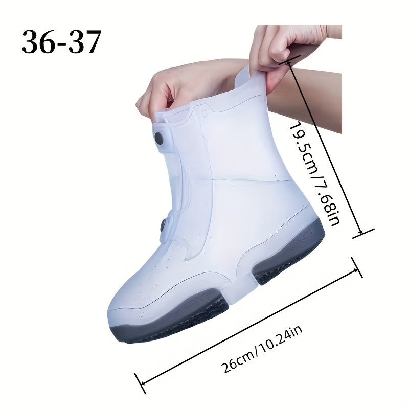 Dual-Tone Waterproof Shoe Covers, Anti-Slip Grip TJR6L7P