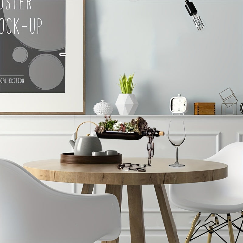 Glass Wine Bottle Vase- HMT25GV