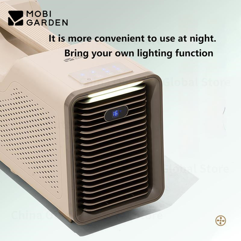 MOBI GARDEN Mobile Air Conditioner Outdoor Portable Fan Integrated Car Cooler 450W Cooling Camping Tent Indoor Car Cooling Fan With Built-in Lighting