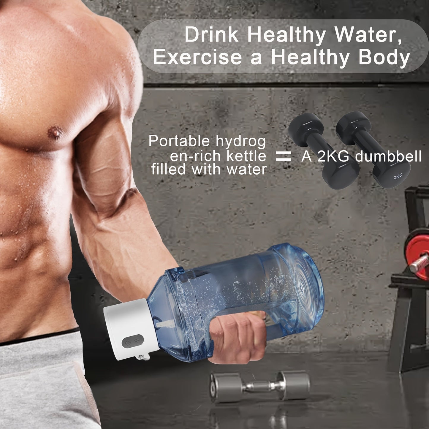 Hydrogen Water Bottle Dumbbell Style 15L-SOR3