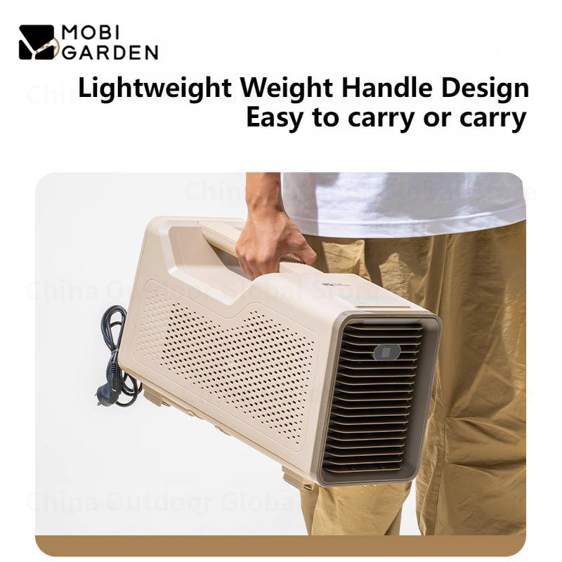 MOBI GARDEN Mobile Air Conditioner Outdoor Portable Fan Integrated Car Cooler 450W Cooling Camping Tent Indoor Car Cooling Fan With Built-in Lighting