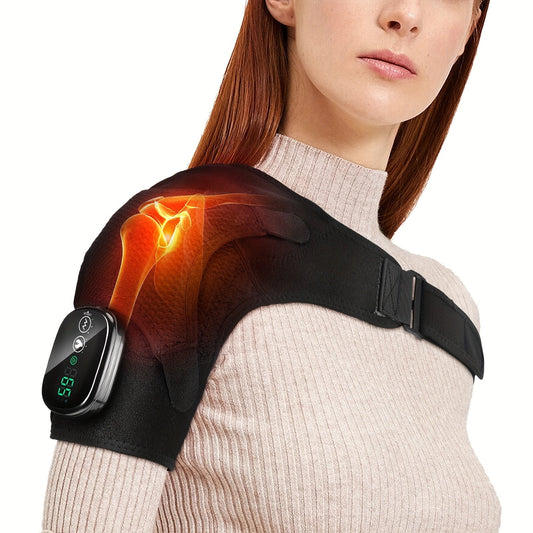 New Heating Massage Shoulder Wrap, USB Rechargeable, 3 Levels TJR6Z3S