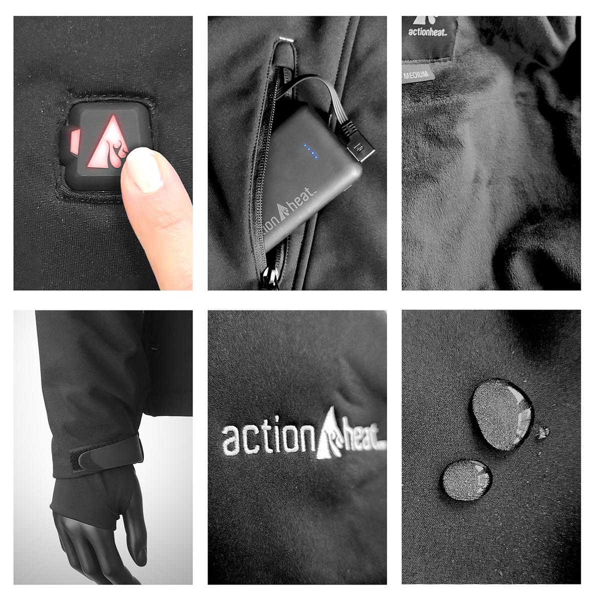 ActionHeat Chicago Bears 5V Men's Softshell Battery Heated Jacket