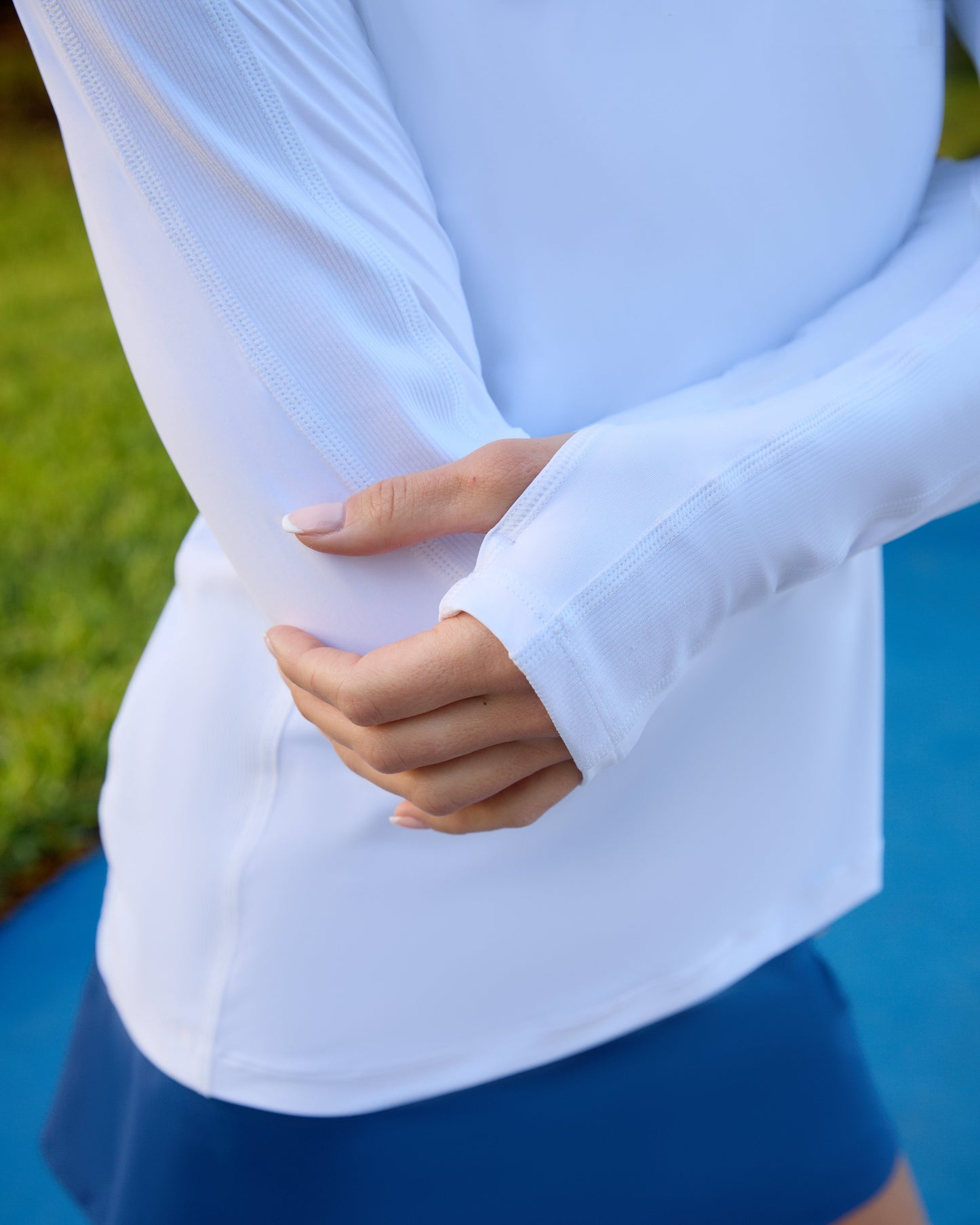 WOMEN'S QUARTER ZIP POLO (8003)