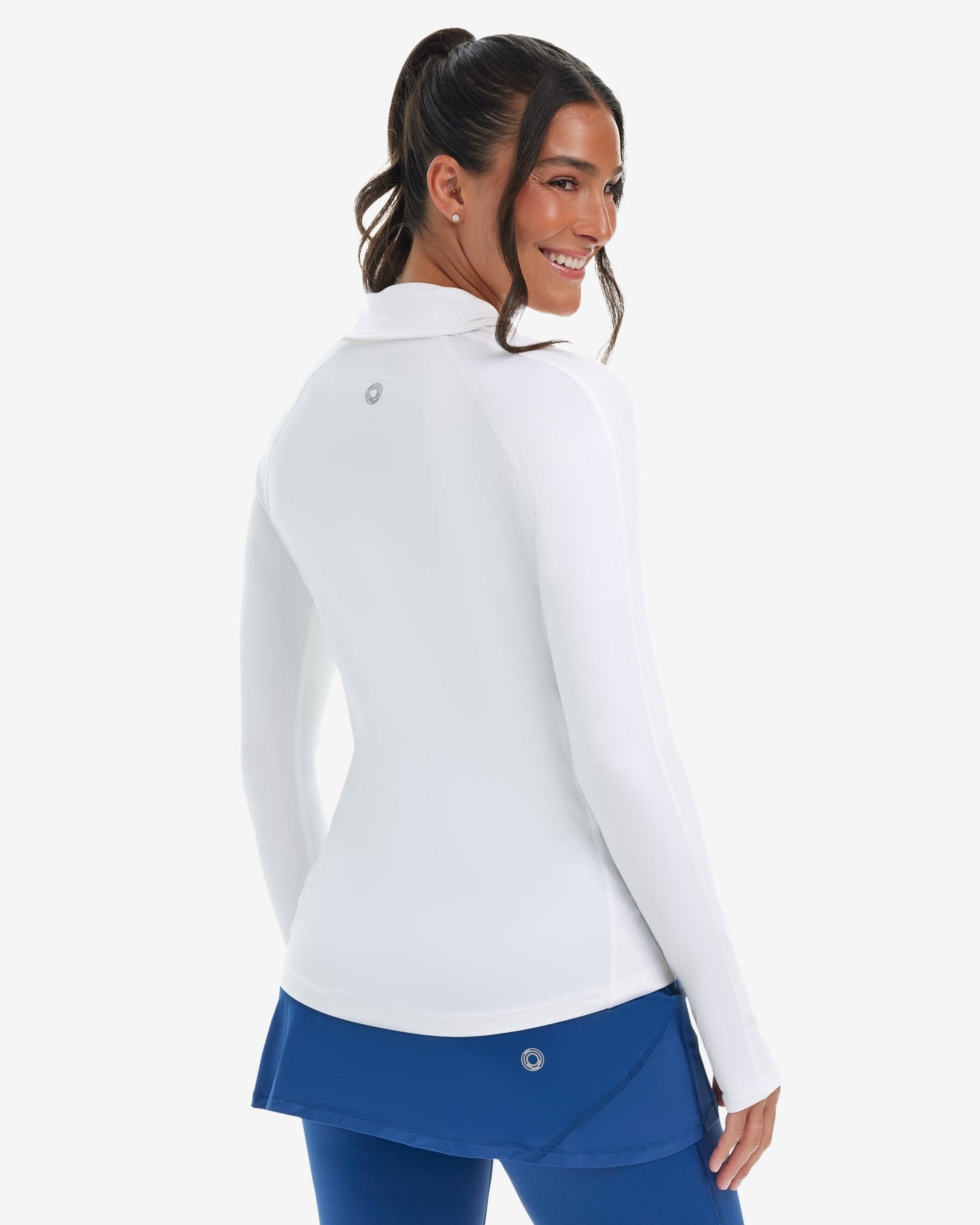WOMEN'S QUARTER ZIP POLO (8003)
