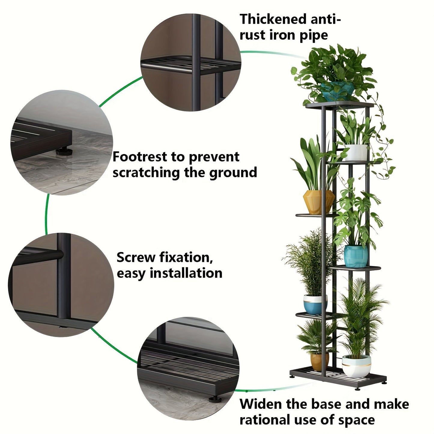 Plant Stand Indoor Metal Storage Rack - DN2L