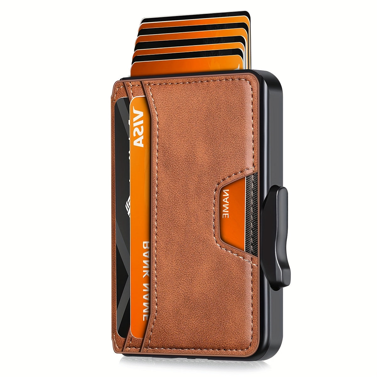 Men's Ultra-Thin RFID Leather Wallet with Card Holder - TJR4K7Y