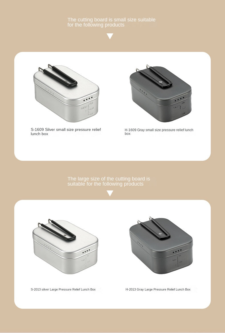 Campingmoon YM-1609/2013 Brich Copping Board Portable Lightweight Wood Cutting Board Double Sided Outdoor Camping Wooden Serving Plate Lunch Box Add-on