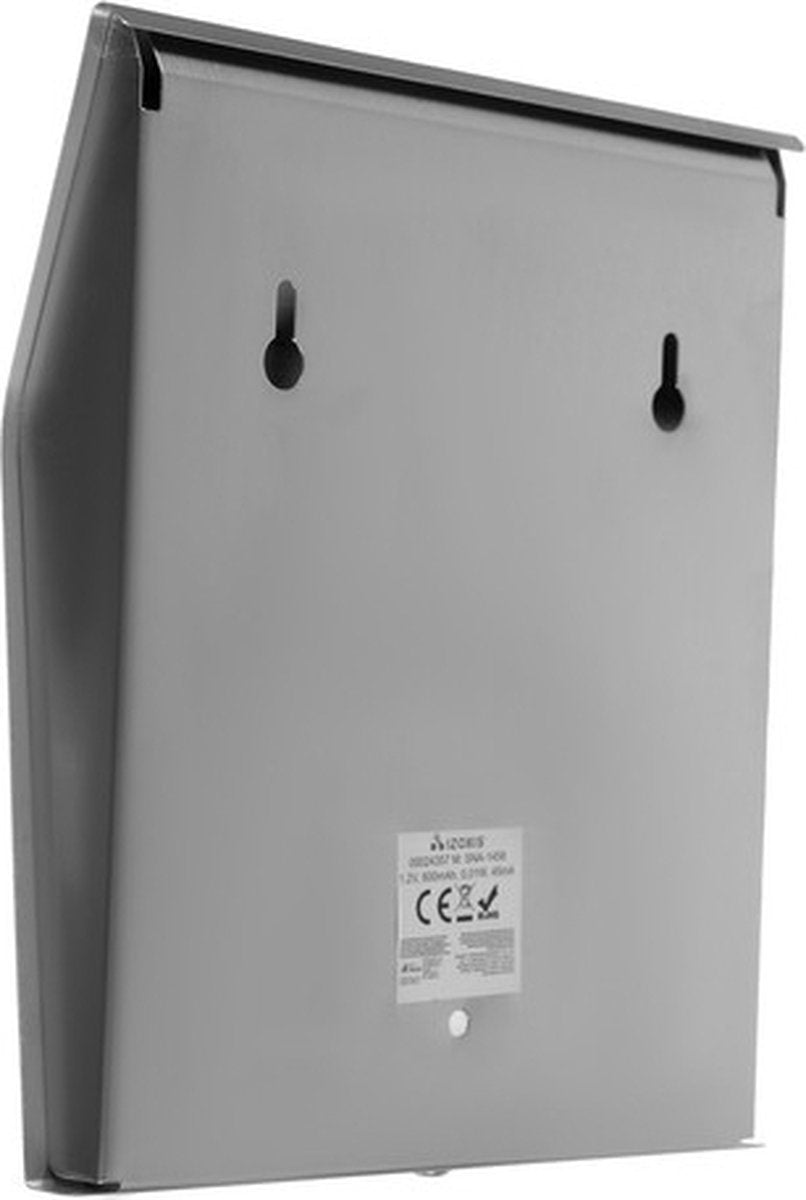 Izoxis Zilver huisnummer met schemersensor en zonnepaneel