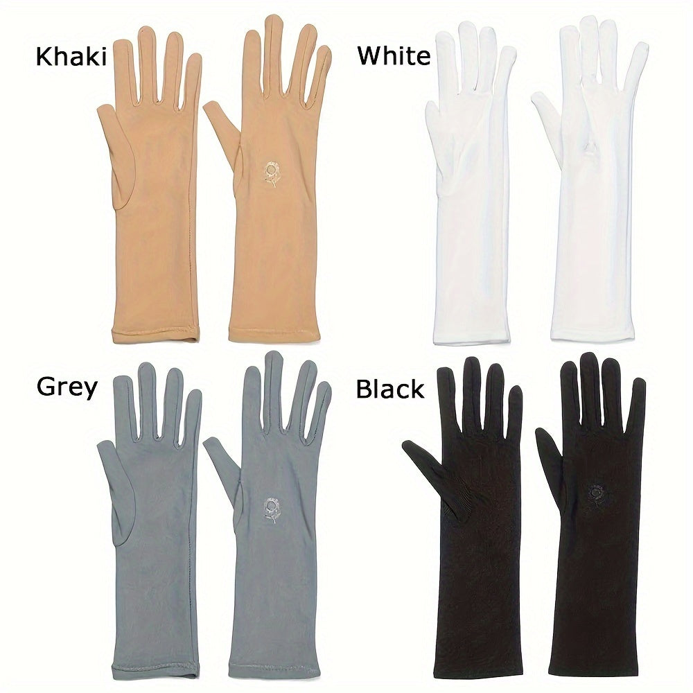 Women's Long UV Protection Driving Gloves, Non-Slip TJR3D7M