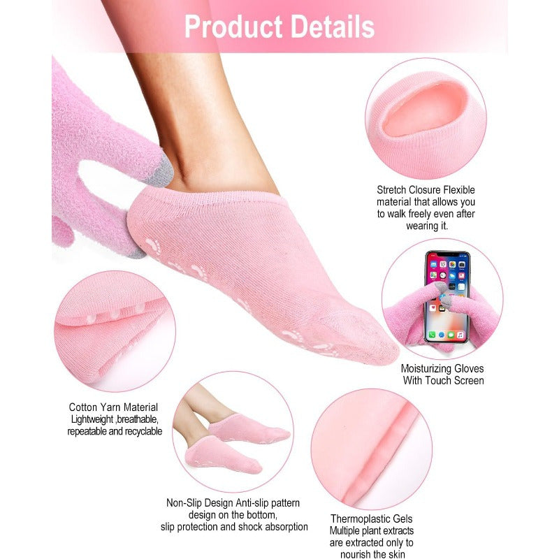 Moisturizing Non-Slip Gel Spa Socks for Women TJR6L7P