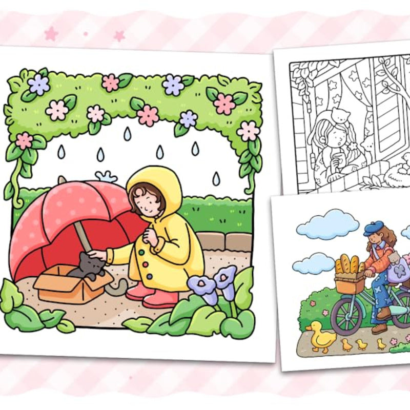 Cocowyo Girls Moment Adults and Teenagers Coloring Book - XCI0