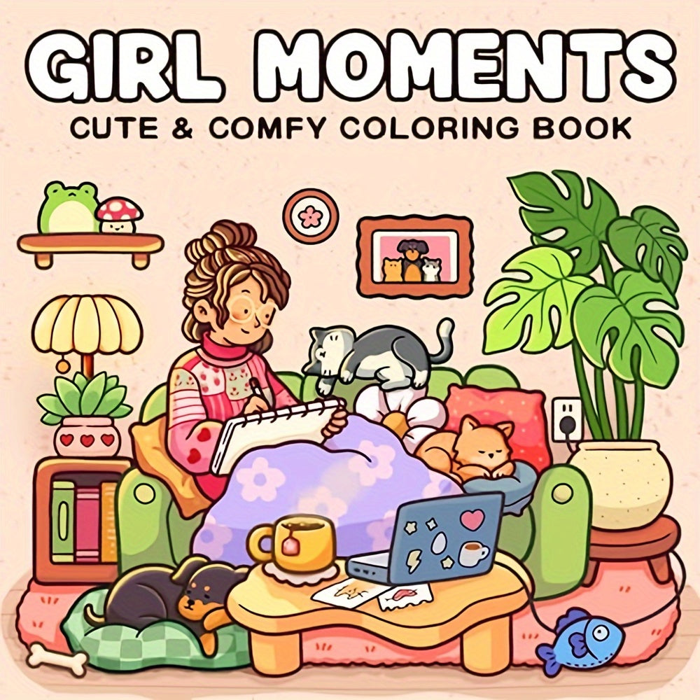 Cocowyo Girls Moment Adults and Teenagers Coloring Book - XCI0