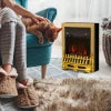 HOMCOM 2kW Electric Fireplace with LED Light