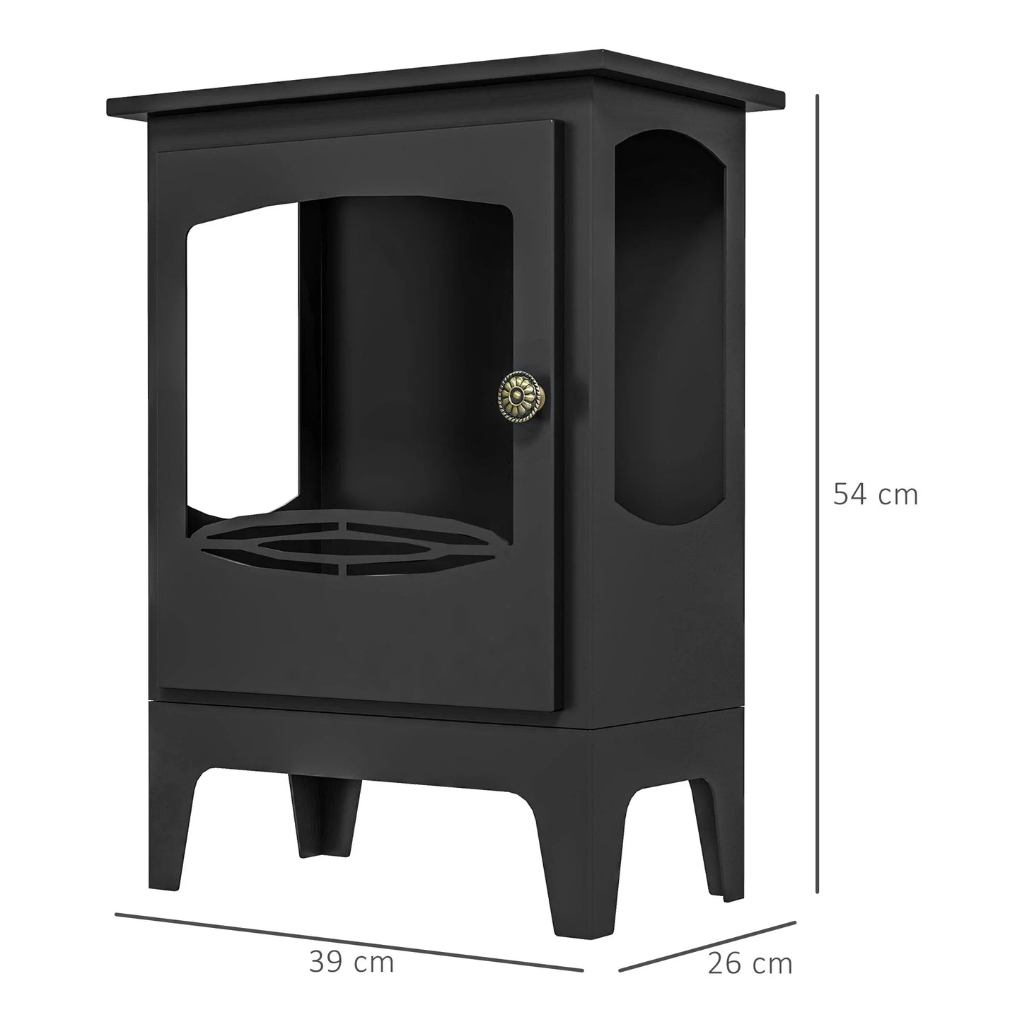 HOMCOM Bioethanol Freestanding Fireplace