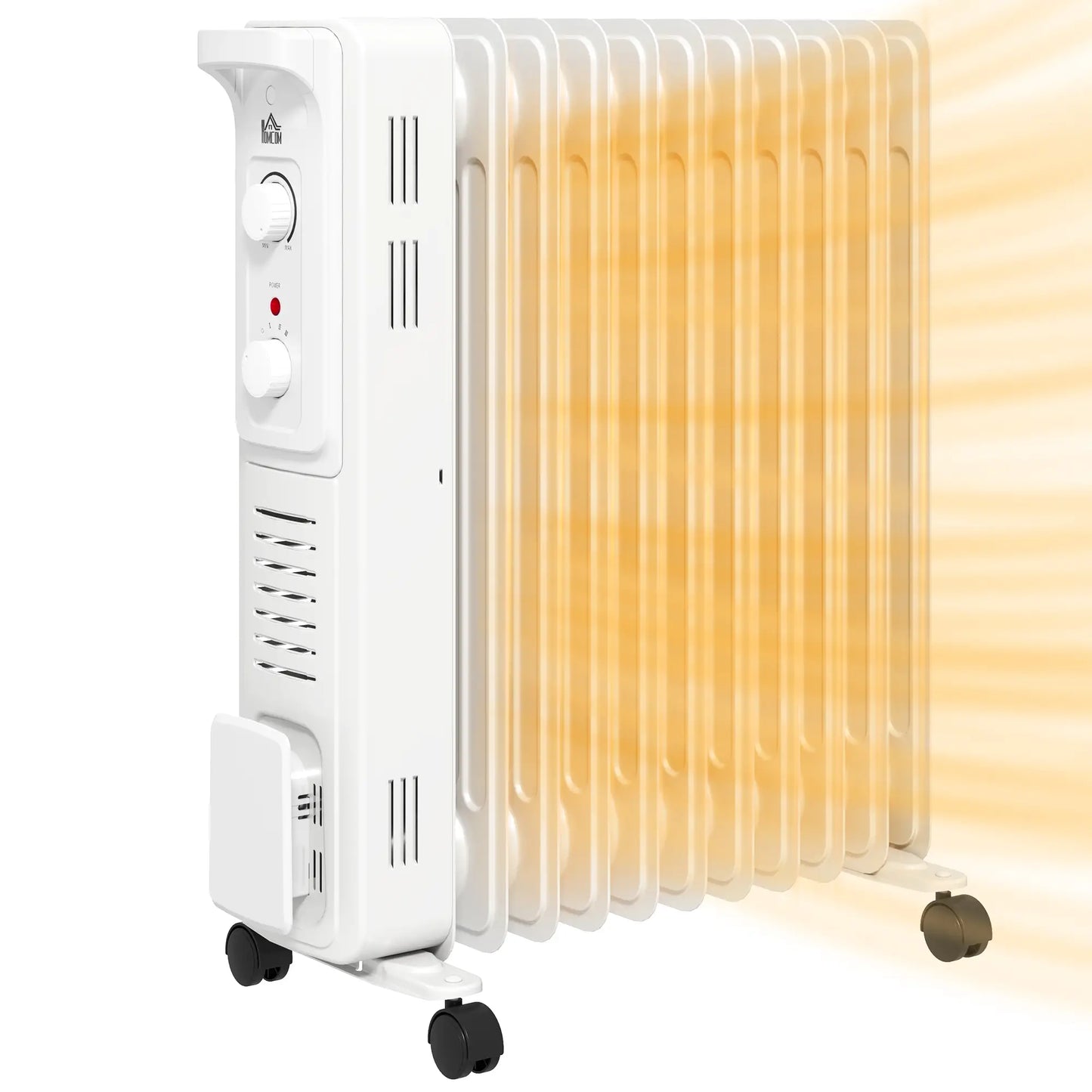 Homcom 2.5kW Portable Oil Filled Radiator
