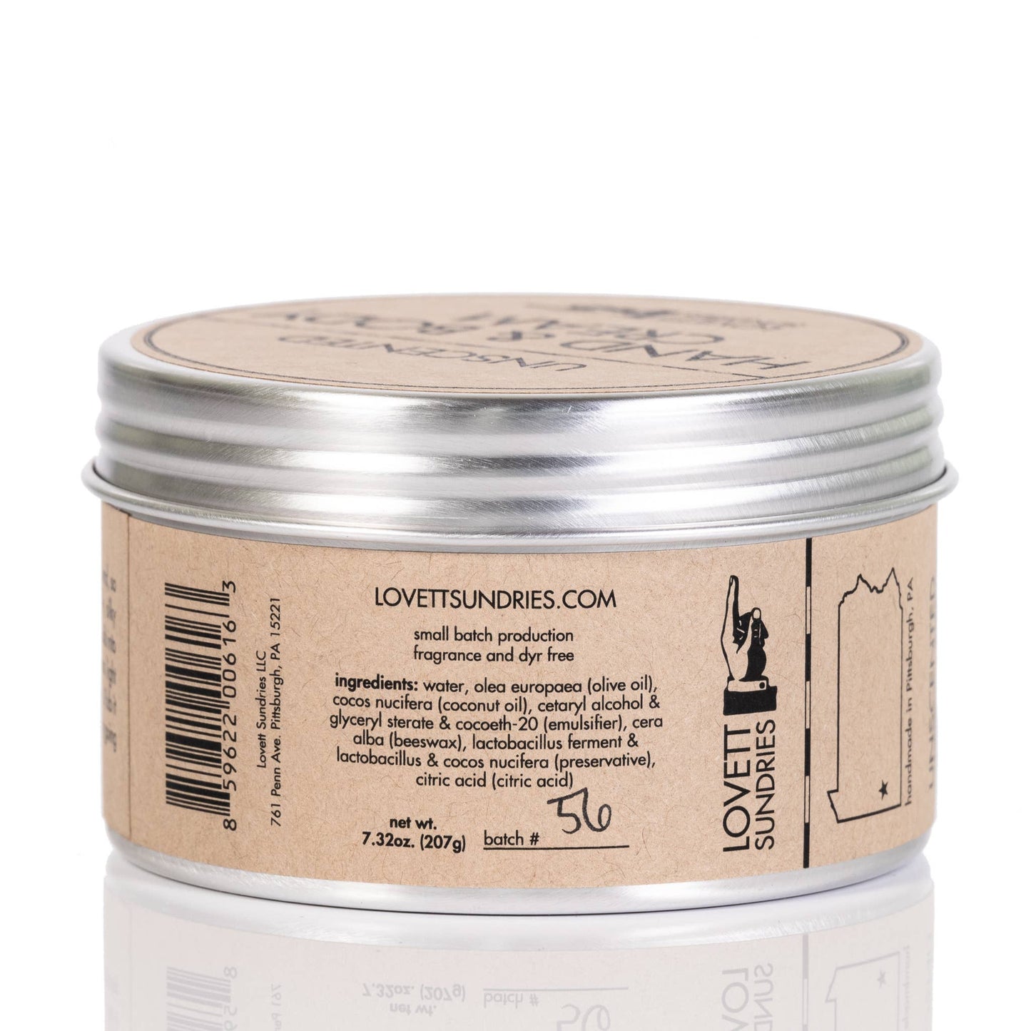 Lovett Sundries - Hand and Body Cream: Lavender