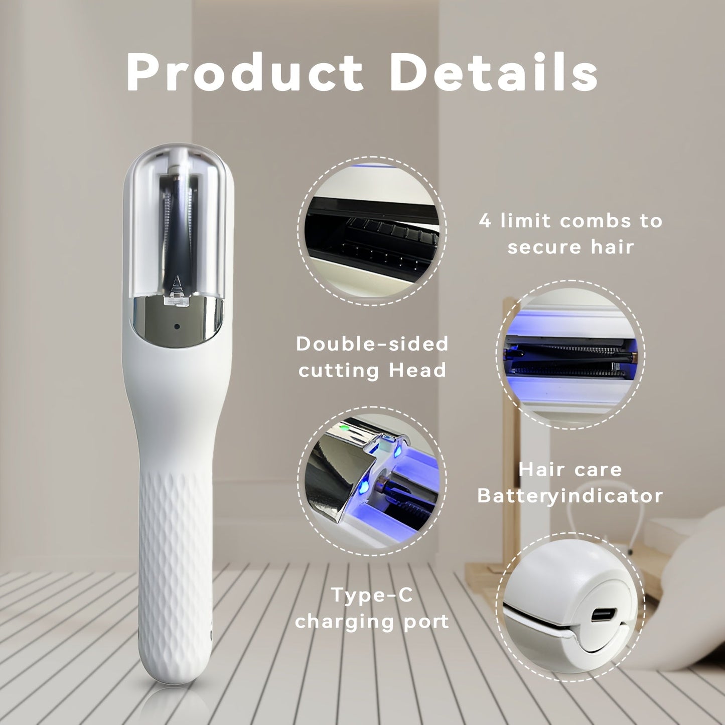 USB Rechargeable Hair Trimmer for Split Ends - IYVU