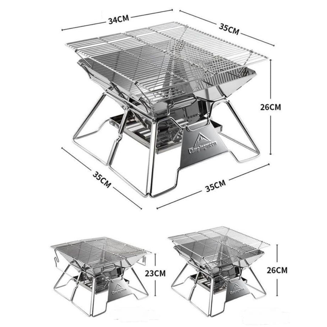Campingmoon MT-2 Foldable Barbeque BBQ Grill - Medium
