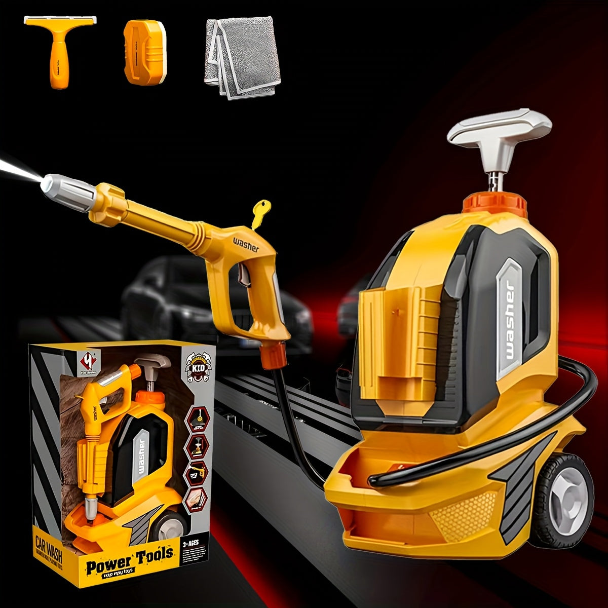 Multifunction Toy Spray Car Wash Set-M0JL