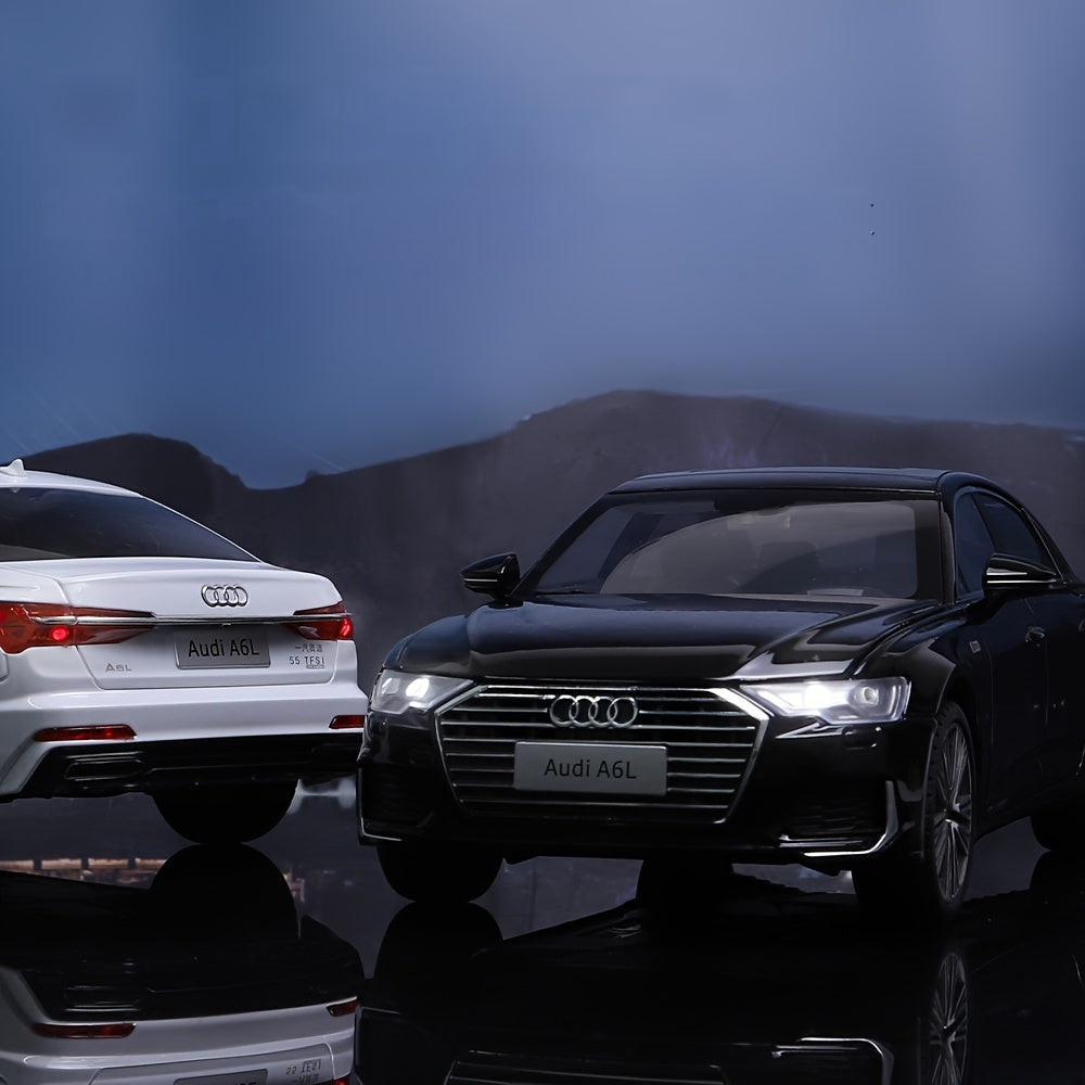 Audi A6L 118 DieCast Model Car  WhiteBlack-OSX1