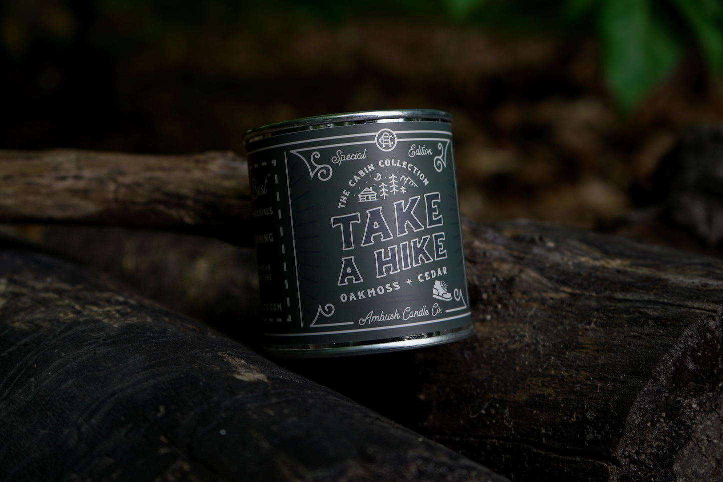 Ambush Candle Co. - Take A Hike | Oakmoss + Cedar 8oz Soy Candle
