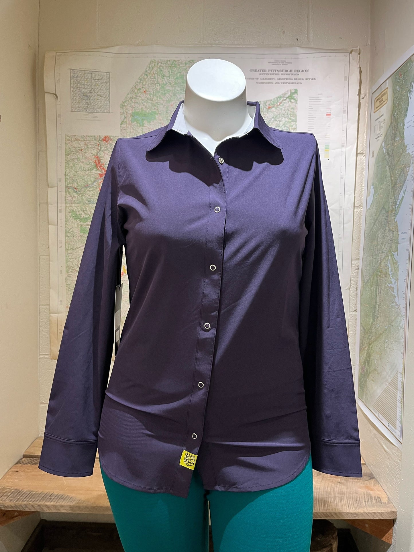 Women's Long Sleeve Tech Button Up