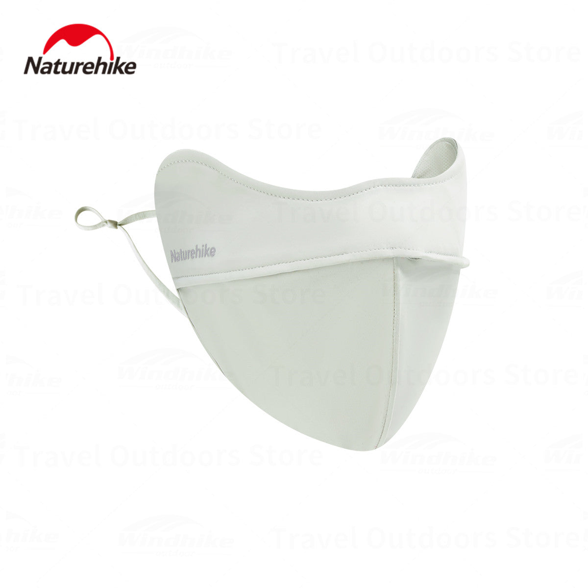 Naturehike Sunscreen Face Scarf Ice Silk Mask Portable Lightweight Adjustable Solid Color Washable Reusable Face Mask Summer UV Protection Face Cover Women/Girls
