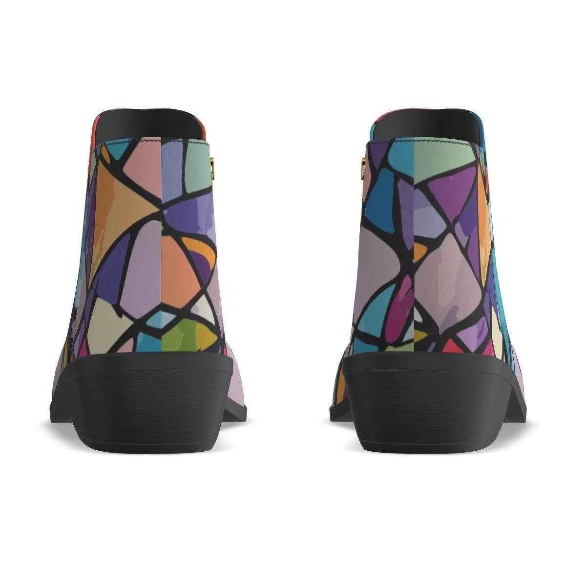 Vandals Velvet Patchwork Ankle Boots | Micro-Suede Maximalist Fashion Footwear for Bold Expression