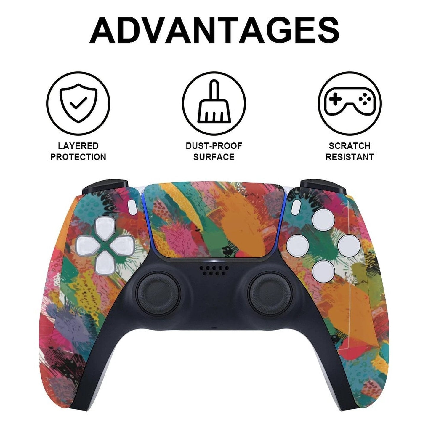 Custom PS5 Controller Console Stickers (Dis Version)