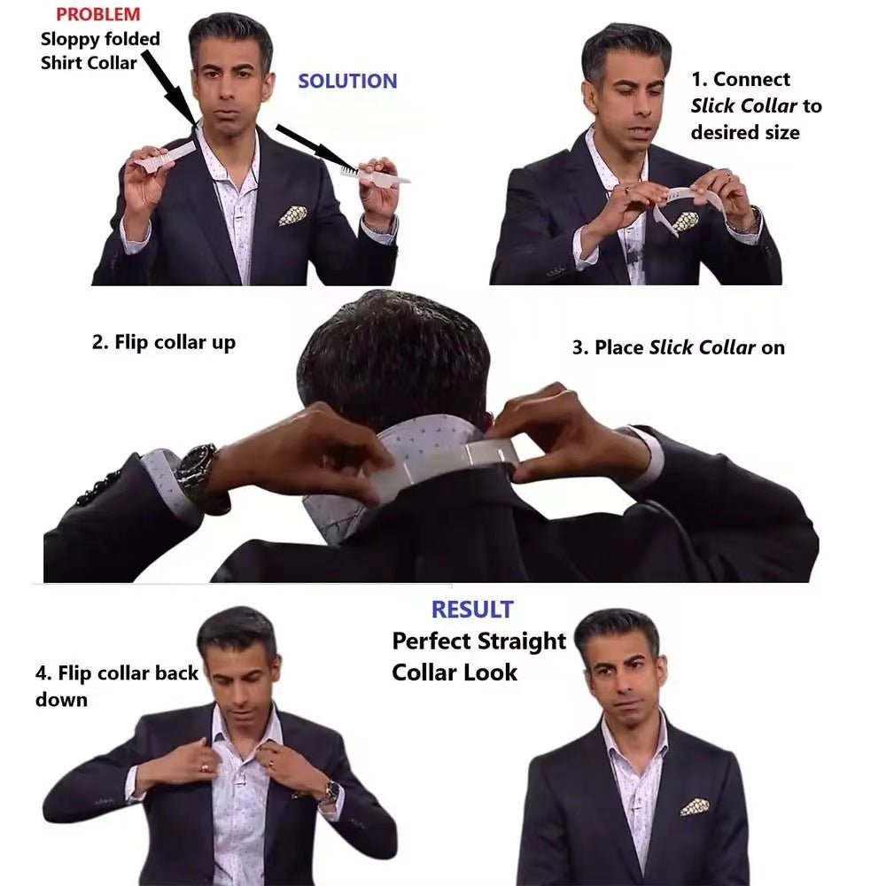 Invisible Plastic Collar Stay, Slim Support for Shirts – TJR4M6X