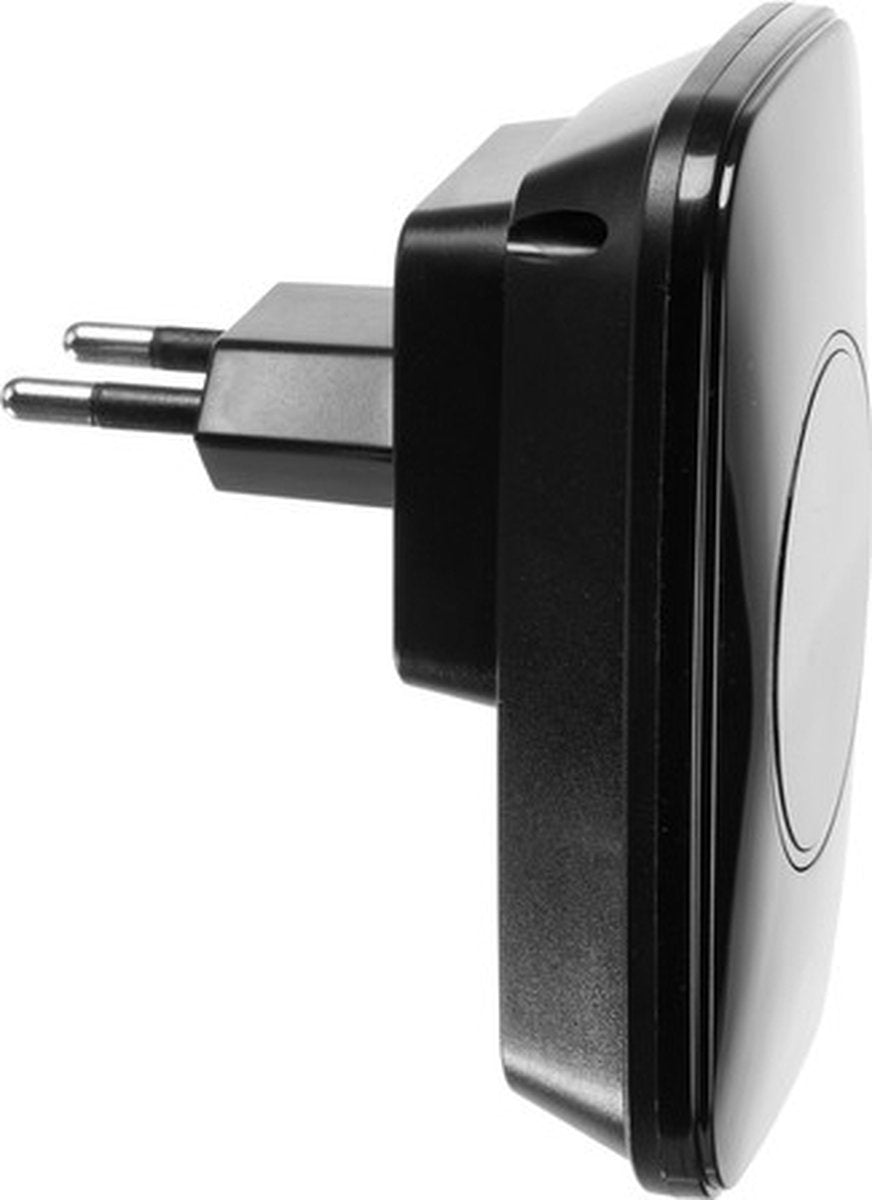 Malatec Zwarte Draadloze Deurbel - Waterbestendig en Aanpasbaar