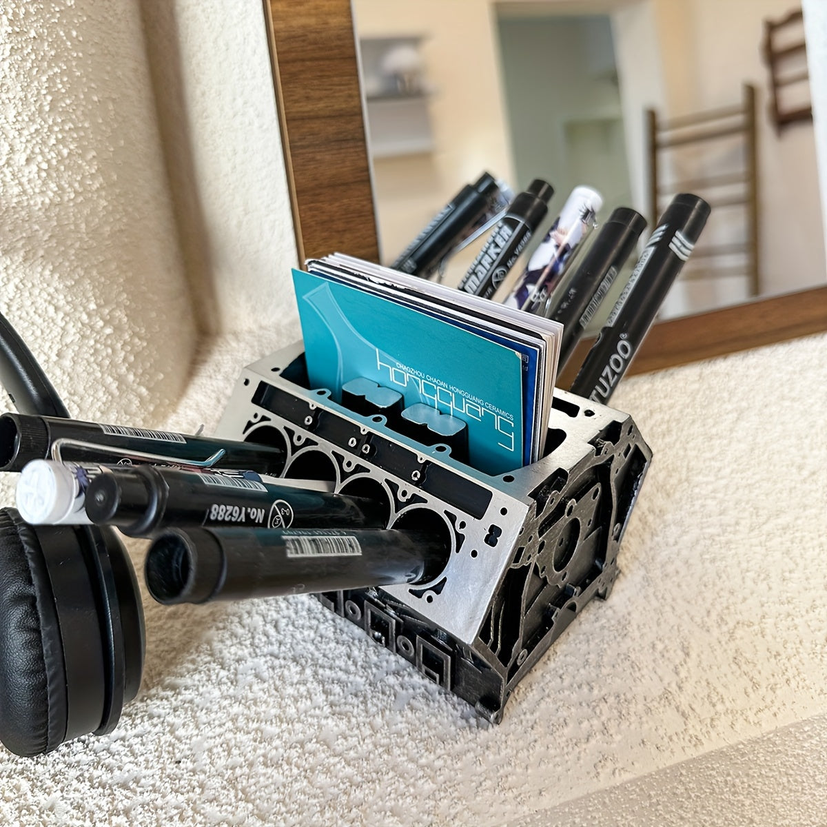 Engine Cylinder Desktop Organizer- HMT24DO