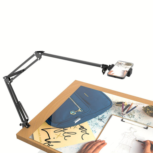 Long Overhead Tripod Mount for iPhone Webcam Ring Light - DV3H